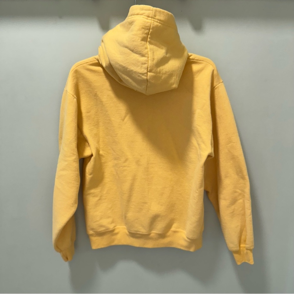 Disney Retro Vintage Yellow Hoodie Sweatshirt Size Small - Picture 3 of 3